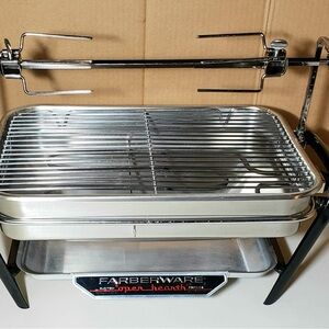 Vintage Faberware Open Hearth Electric Rotisserie Broiler